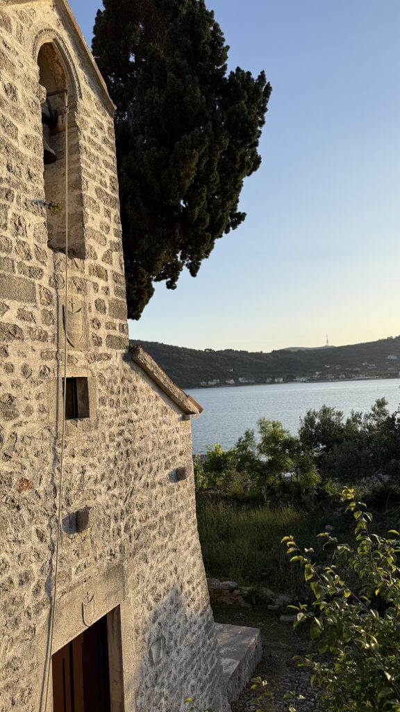 Church of St. Mary on Ošljak Island, 6th-century stone church overlooking the Zadar Channel